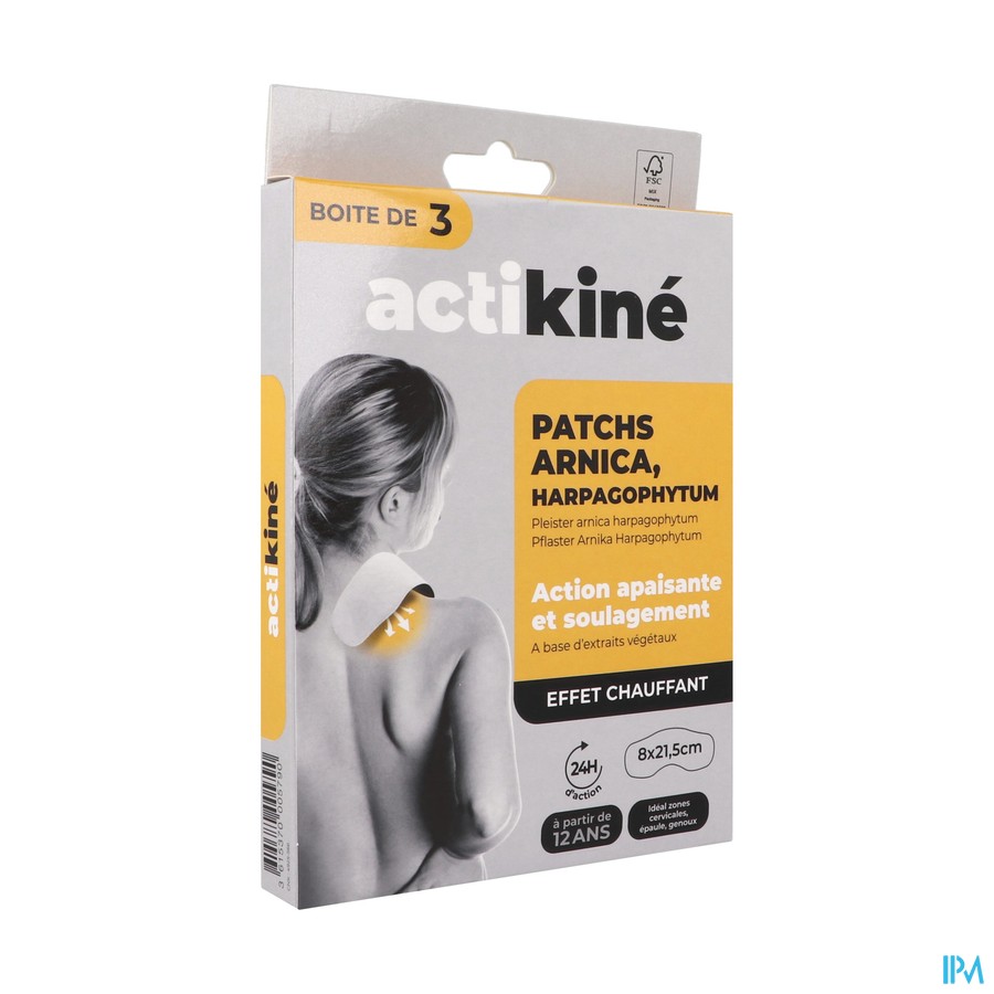 ACTIKINE PATCH ARNICA 8X21,5CM X3