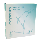 COMPRESSES GAZE STERILES 10 x 10  /2  -  BOITE DE 10