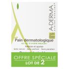 A-Derma - Les Indispensables - Pain dermatologique nettoyant apaisant au Lait d&#039;Avoine Offre spéciale duo 2X100gr