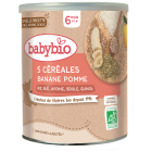 5 Céréales Banane Pomme Riz, Blé, Avoine, Seigle, Quinoa Bio