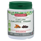 CURCUMA CURCUMINE PIPERINE BIO - 120 gélules