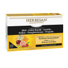 HERBESAN MIEL+GELEE ROYALE+ACEROLA+POLLEN+PAMPLEMOUSSE+PROPOLIS 20 ampoules de 10ml