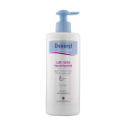 DEXERYL ESSENTIEL lait riche nourrissant 500ml, apaisant, hydratant et protecteur des peaux sèches, sans parfum. Dès la naissance.