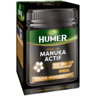 Humer  - Miel de Manuka Actif IAA® 18+ - Plus haut niveau d&#039;activité - Minimum 696mg/kg de méthylglyoxal - 250g