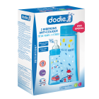 COFFRETx2 biberons Initiation+ Anti-Colique 330ml BLEU JUNGLE &amp; HIBOU CONTEUR +6 mois tétine ronde 3 vitesses débit 3