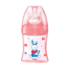 Biberon Initiation+ Anti-Colique 150ml ROSE POUPÉE 0-6 mois tétine ronde 3 vitesses débit 1 