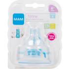 Tétine anatomique - Débit X - Rapide et Liquide épais - Silicone X2