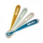 BEABA CUILLERE SOFT 1ER REPAS +4MOIS RAINBOW X4