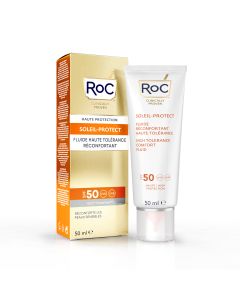 RoC Soleil Protect Fluide haute tolérance réconfortant Visage SPF50+ 50ml
