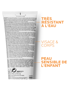 Anthelios Crème Solaire en Lait Hydratant Enfant Dermo-Pediatrics SPF50+ Sans Parfum 250ml
