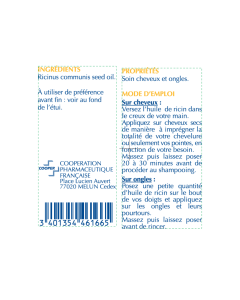 HUILE DE RICIN 30 ML