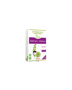HERBESAN RADIS NOIR - ARTICHAUT BIO -  20 ampoules de 10 ml