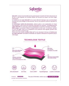 SAFORELLE PROTECT TAILLE S (34-36) CULOTTE NOIRE ULTRA ABSORBANTE POUR LES RÈGLES