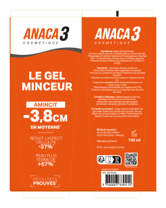 ANACA3 LE GEL MINCEUR 150 ML