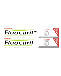 Fluocaril Bi-fluoré 145mg, Dentifrice Blancheur, 2x75ml