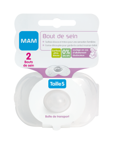 Bout de sein Taille S -  Silicone - Bte stérilisation X2