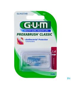 GUM PROXABRUSH CLASSIC RECH 612 X6
