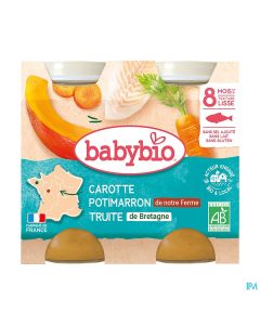 BABYBIO MENU LEGUME/TRUITE 2X200G