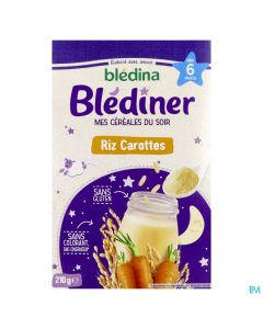 BLEDINER CEREALE RIZ CAROTTE 210G