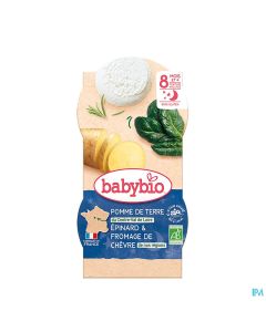 BABYBIO BON/NUIT LEG/CHEVRE 2X200G