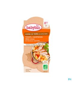 BABYBIO MENU LEG/VEAU 2X200G
