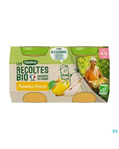 BLEDINA REC BIO POMM/POIRE 130GX2