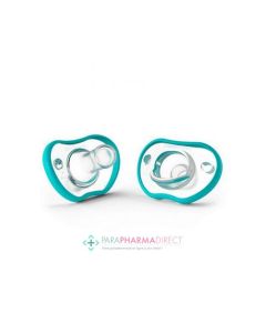 BEABA NANOBEBE SUCETTE FLEXY  0/3MOIS TURQUOISE X2