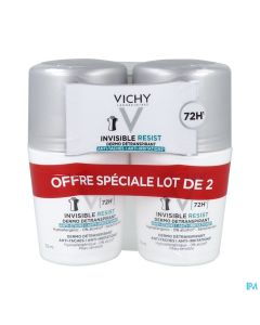 VICHY DEO INVIS ROLLON 72H 50MLX2