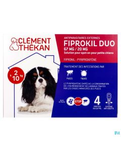 CLEM/THEK FIPROKIL DUO CHIEN 2-10