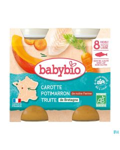 BABYBIO MENU LEGUME/TRUITE 2X200G