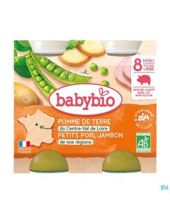 BABYBIO MENU LEGUME JAMBON 2X200G