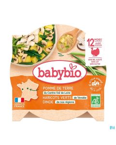 BABYBIO ASSIETTE H/VERT DINDE