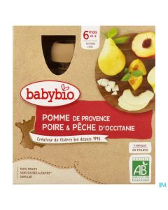 BABYBIO GOURD POM/POIR/PEC4X90