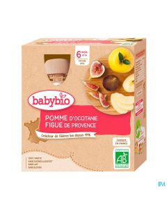 BABYBIO GOURD POMME/FIGUE 4X90G