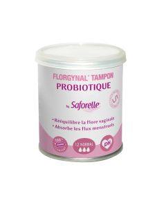 FLORGYNAL TAMPON PROBIOTIQUE SANS APPLICATEUR NORMAL BOITE DE 12