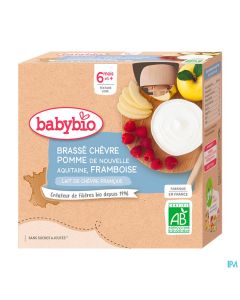 BABYBIO GOURD CHEVR POM/FRAMB4X85G