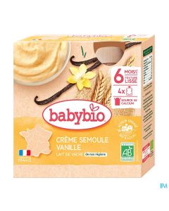 BABYBIO GOURD CR SEMOUL VANIL4X85G