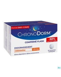 CHRONODORM MELATONINE 1,9MG 30X2