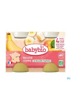 BABYBIO POMME/BANANE 130GX2