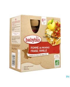 BABYBIO GOURD POM/FR/VAN 4X90G
