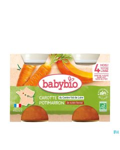 BABYBIO POTIMARRON/CAROTTE 2X130G