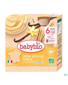BABYBIO GOURD CR SEMOUL VANIL4X85G