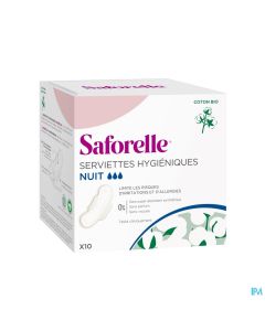 SAFORELLE COTON PROT SERV NUIT 10