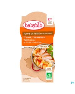 BABYBIO MENU LEG/VEAU 2X200G