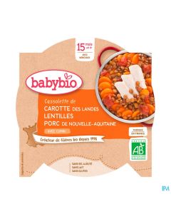 BABYBIO ASS LENTILLONS PORC 260G