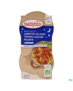BABYBIO BON/NUIT CAROT/POLEN2X200G