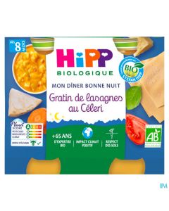 HIPP GRATIN LASAGNE CELERI 190G X2