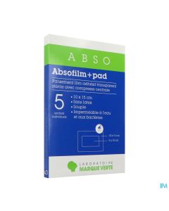 ABSOFILM+PAD PANS ADH 10X15CM 5
