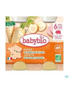 BABYBIO MENU PANAIS/JAMB 2X200G