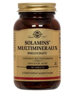 SOLGAR SOLAMINS MULTIMINERAUX CHELATE COMPRIME 90